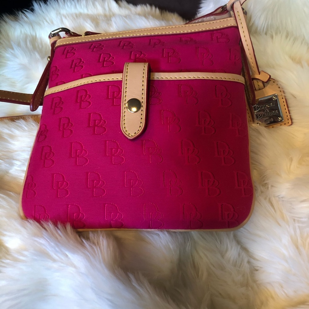 Dooney and Bourke Signature Letter Carrier Crossbo